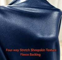 Tissu en cuir artificiel brillant sans PFAS, motif en cuir PU, fabriqué en usine, extensible dans les quatre sens, tissu pour vêtements en cuir
