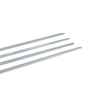 Brochetas de 51 cm para Asar, Pinchos de Acero Inoxidable Reutilizables para Barbacoa, Varillas para Barbacoa con Mango de Madera, Venta al por Mayor - Product Image 5