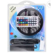 Kit LED RGB IP65 5M 5050 30 LED/m avec télécommande IR 44 touches DC 12V, bande LED de Noël, éclairage RGB