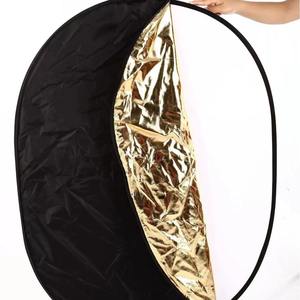 Réflecteur Rond/Oval Pliable 2-en-1 Or/Argent 90x120cm Populaire 2026 pour Photographie en Studio Intérieur/Extérieur - Product Image 2