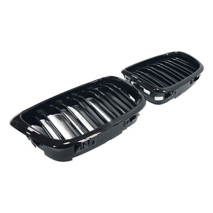 Rejilla Delantera para BMW E39 1997-2003, Diseño de Doble Línea Dividida, Pieza de Repuesto para Parachoques Delantero de la Serie 5, Material ABS - Product Image 2