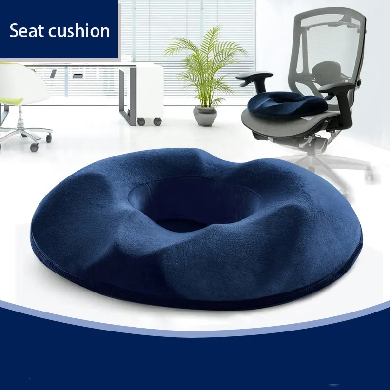 Hesen High Quality Washable Orthopedic Round Memory Foam Car Seat Cushion