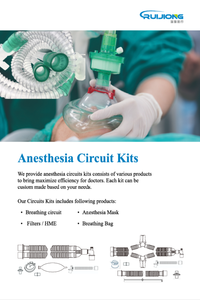 Tuyau ondulé en PVC jetable Anesthésie Respiration Ventilateur adulte Circuit Tube respiratoire - Product Image 4