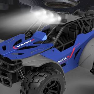 <span class=keywords><strong>Auto</strong></span> RC Todoterreno Recargable, Carro de <span class=keywords><strong>Control</strong></span> Remoto con Carrocería de Aleación Metálica, Luces LED Delanteras, Diseño Robusto para <span class=keywords><strong>Todo</strong></span> <span class=keywords><strong>Terreno</strong></span>, para Niños - Product Image 4