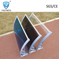 Auvent de porte avant en Polycarbonate, auvent pour fenêtre, de balcon, 1 pièce