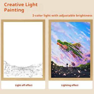 Kotak bayangan LED karakter Anime lukisan bersinar seni Drag0n Ball Goku untuk penggemar Manga - Product Image 2