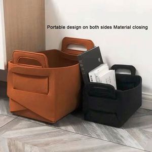 Collapsible <b>Foldable</b> Fabric Storage <b>Basket</b> Set Rectangular Closet Organizers With Handles - Product Image 4