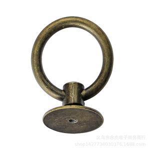 <b>Antique</b> Ring Drawer Handle Zinc Alloy Single Hole Traditional Cabinet Furniture Handle B44 Durable Home Decor - Product Image 2