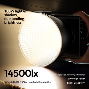 <span class=keywords><strong>Ulanzi</strong></span> ไฟเติมแสงสำหรับถ่ายภาพ COB 100W C01ปรับอุณหภูมิสีพกพาได้อุปกรณ์เสริมความงามและการถ่ายภาพบุคคลกลางแจ้ง - Product Image 2