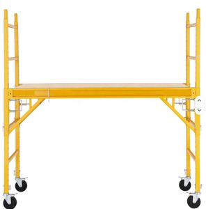 Mini échafaudage mobile moderne en aluminium avec roues verrouillables, capacité de charge de 250 kg, plateforme de travail pour travaux de <span class=keywords><strong>construction</strong></span> - Product Image 2