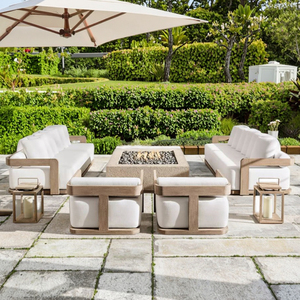 Juego de mesa y silla de madera de teca maciza de alta calidad para hotel y restaurante, diseño moderno para <span class=keywords><strong>muebles</strong></span> de patio al aire libre - Product Image 2