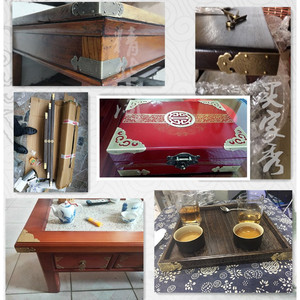 Antique Style Brass Corner <b>Protectors</b> Chinese Design For Furniture <b>Table</b> Durable Hardware JH 001 - Product Image 4