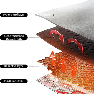 Bâche de protection pour vélo cargo 420D imperméable et résistante aux <span class=keywords><strong>UV</strong></span>, haute qualité, <span class=keywords><strong>anti</strong></span>-déchirure, pour garage à vélos - Product Image 2