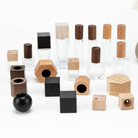 Tapa de perfume de madera al por mayor para botellas de fragancia, embalaje cosmético respetuoso con el medio ambiente, tapa de botella de perfume de lujo personalizada para aromaterapia