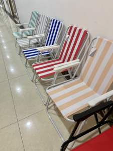 في الحديقة الخارجية ، كرسي صيد حديث معدني حديد بسيط قابل للطي من الصين شعار قابل للطي مخصص 600D بوليستر فول - Product Image 5