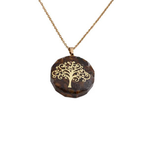 Collar con Colgante de Cristal Ojo de Tigre, Joyería de <span class=keywords><strong>Moda</strong></span> Transfronteriza - Accesorios Sencillos <span class=keywords><strong>y</strong></span> Modernos al por Mayor - Product Image 4