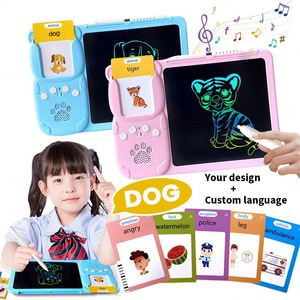 ของเล่นเสริมพัฒนาการเด็กก่อนวัยเรียน Zhorya แท็บเล็ต LCD สำหรับเขียน 112 และ 255 คำศัพท์ บัตรคำศัพท์พูดได้พร้อมภาพสัตว์ - Product Image 1