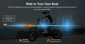 Motocicleta Eléctrica Todoterreno para Adolescentes y Adultos, Motor de 3000W, 220Nm, 48V, 25AH, con Frenos Hidráulicos y Música Bluetooth - Product Image 6