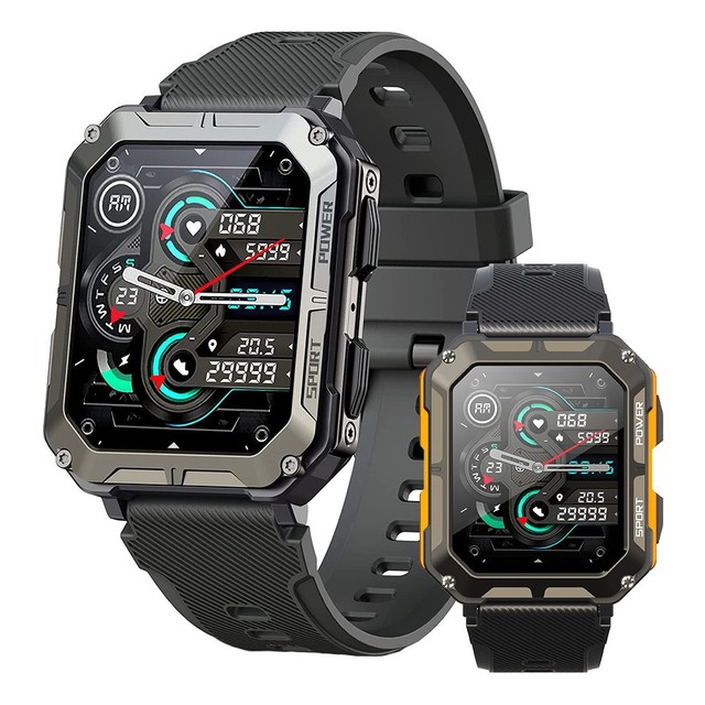 Cross-border Bestseller C20pro square Smartwatch for Calling TFT Screen Rugged Outdoor Sports Features Life Waterproof