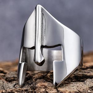 Joyería <span class=keywords><strong>de</strong></span> encanto para <span class=keywords><strong>hombre</strong></span> <span class=keywords><strong>de</strong></span> alta calidad, anillo <span class=keywords><strong>de</strong></span> casco <span class=keywords><strong>de</strong></span> acero inoxidable, máscara, anillo <span class=keywords><strong>de</strong></span> dedo, joyería Punk para hombres - Product Image 3