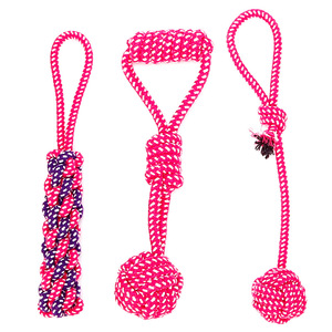 Cotone Giocattoli Dell'animale Domestico del cane Per Le Piccole <span class=keywords><strong>E</strong></span> Medie Cani Nodo della Corda Del Cane Masticare Giocattolo - Product Image 2