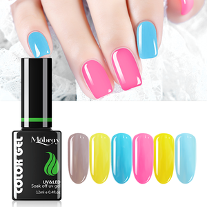 Muestras Gratuitas de Gel UV MSDS, Marca Privada, Gel de Uñas Fluorescente Luminoso LED de Neón Francés, Esmalte de Uñas de Larga Duración - Product Image 2