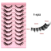 Cils naturels 10 paires, faux cils 5D en vison synthétique, cils soyeux et moelleux, prix de gros direct usine, fournisseur de cils