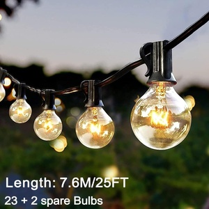 G40 100FT 50 Ampoules Décorations de Noël <span class=keywords><strong>Guirlande</strong></span> LED pour mariage Jardin <span class=keywords><strong>Guirlande</strong></span> de fées Lumières extérieures EU Plug US Plug - Product Image 4