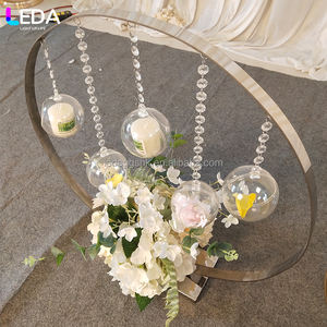 LEDA Centre de table de mariage rond en métal de luxe, décoration de table de mariage pour la décoration de table de mariage - Product Image 4