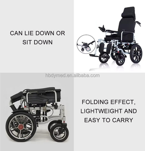 Contrôleur intelligent de voyage à 4 roues en acier Portable aide pliable réglable Anti-basculement pour <span class=keywords><strong>fauteuil</strong></span> <span class=keywords><strong>roulant</strong></span> à moteur électrique de soins à domicile - Product Image 6