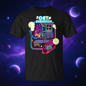 Camiseta sin mangas Cat Dimension Portal Adventure Sci-Fi Cats - Product Image 3