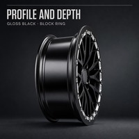 Jantes Beadlock Forgées TF Z06 C7 C8 18x12 pouces 5x120 en Alliage d'Aluminium Neuves pour Course Drag Racing Corvette