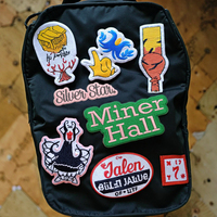 Écussons brodés personnalisés Howard pour les fraternités et les sororités, fabriqués en cuir pour sacs, chapeaux et vêtements, en tissu et en résine plastique