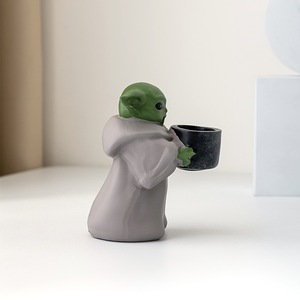 <span class=keywords><strong>Yoda</strong></span>-Grand pot de fleurs en résine pour décoration de noël, en stock - Product Image 4