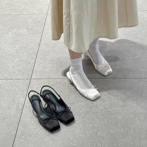 Scarpe da donna personalizzate di alta qualità con fiocco Slingback in raso rosa tacchi da balletto estate all'aperto donna Mary Jane <span class=keywords><strong>sandali</strong></span> - Product Image 4