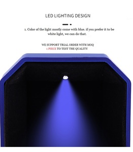 2026 Fashion Luxury Black Color OEM ODM Custom Brand Logo Square Hinge Closure LED01B Valentine's Day <strong>Jewelry</strong> <strong>Box</strong> Necklace Boxes - Product Image 4