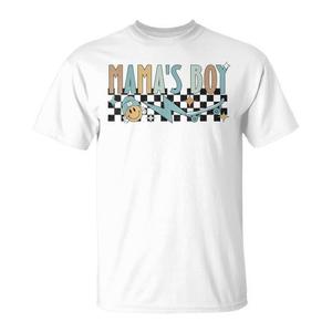 Camiseta con cara sonriente retro de Mama's Boy, regalo para el día de la madre - Product Image 1