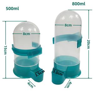 เครื่องให้อาหารและน้ำนกอัตโนมัติ 2-in-1 ผลิตจากพลาสติกที่เป็นมิตรต่อสิ่งแวดล้อม สำหรับนกพิราบ นกมีน นกแก้ว - Product Image 3