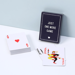 Baraja de póquer de 54 cartas con logotipo personalizado de alta calidad, impresión brillante para <span class=keywords><strong>promociones</strong></span> para pedidos a medida - Product Image 1