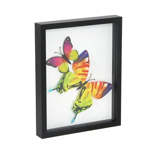 Jinnhome Classic And Simple Black 8x10 Shadow Box Frame To Showcase Photos , Medals, Awards, Seashells and Insects