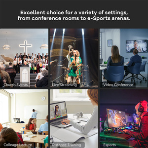 Lot de 3 caméras PTZ 4K NDI avec zoom 20x et suivi IA (USB/HDMI/SDI/LAN) et contrôleur de joystick KB300Pro - Product Image 3