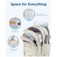 Sac à dos pour ordinateur portable de voyage, sac à bandoulière portable pour les déplacements professionnels quotidiens