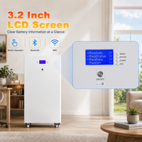 Batterie LiFePO4 sur pied 16 kWh 48 V 300 Ah 314 Ah avec BMS JK/JBD 200 A intégré, 6000 cycles pour stockage d'énergie solaire domestique