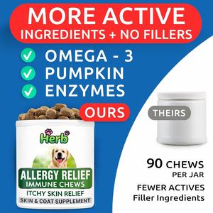 Suplementos Nutricionales para el Alivio de Alergias en Mascotas con Calostro para la Piel y el Pelaje, Marca Privada OEM/ODM - Product Image 2