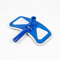 Tête d'aspirateur de piscine à roulettes en aluminium/PC/plastique/acier inoxydable - Équipement de nettoyage de piscine flexible et polyvalent 14"/18"/19"