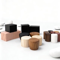 Tapas de Madera de Varios Estilos para Botellas, 15 mm, Cuello de Presión, Madera de Fresno, Redondas y Cuadradas, para Botellas de Perfume de Vidrio