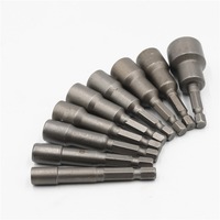 Jeu de tournevis magnétiques non magnétiques pour perceuse à percussion Mandrin à changement rapide Clé à douille Set d'écrous Hex Shank