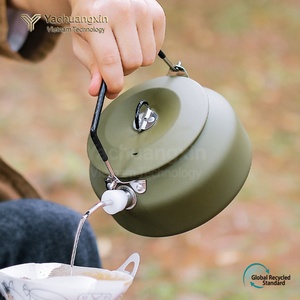 Outdoor Stainless Steel <b>Kettle</b> 1L Portable <b>Camping</b> Teapot with Spout Cookware for Cooking All Seasons 1PC - Product Image 2