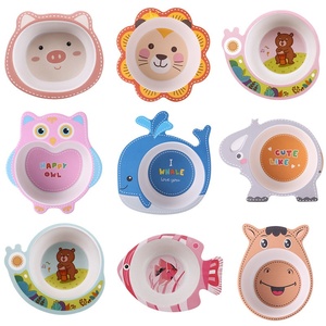 Set di Ciotola e Cucchiaio Ecologico per Bambini con Simpatici Animali Cartoon, Utensili per l'Alimentazione del Bambino, Riso, Zuppa e Alimenti Supplementari - Product Image 5
