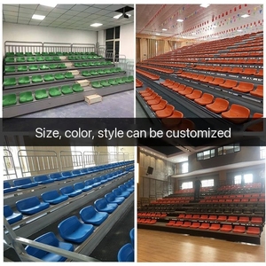 Asiento de Estadio de Plástico de Alta Calidad para Exteriores, para <span class=keywords><strong>Tenis</strong></span>, Fútbol, Baloncesto, Gimnasio y Canchas Deportivas, con Diseño Único de Asientos en Fila - Product Image 5